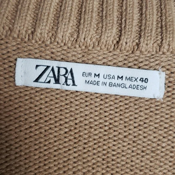 Zara Knit Sweater Womens V Neck Pullover - Picture 5 of 8